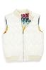 Reversible quilted vest with zipper