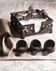 Set of metal napkin rings